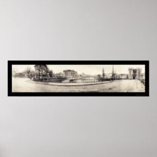 Affiche Photo 1918 de Verdun France Birdseye