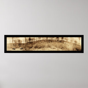 Affiche Photo 1918 des abris antiaériens WWI