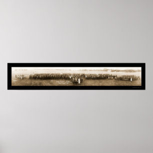 Affiche Photo 1921 de garde de Mabry TX de camp