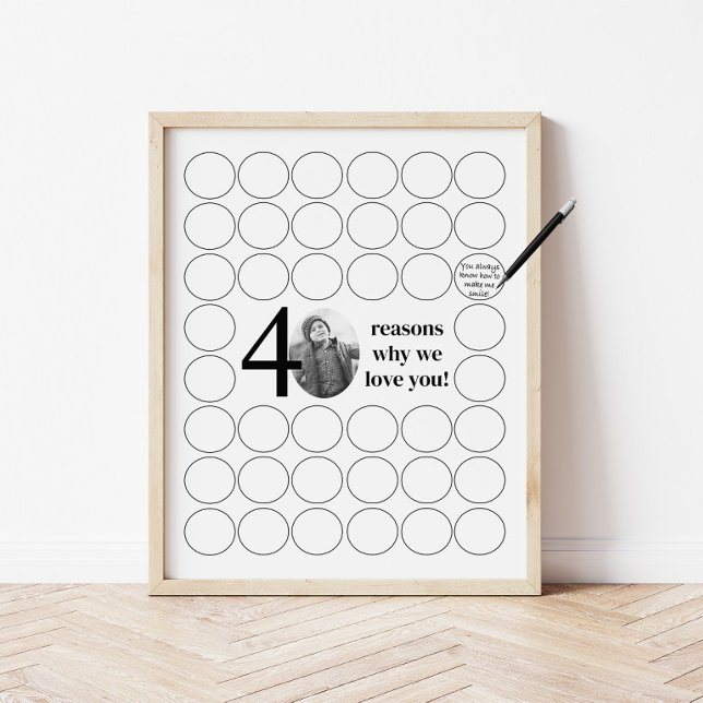 Affiche Photo 40 raisons pour lesquelles nous vous aimons  (Créateur téléchargé)
