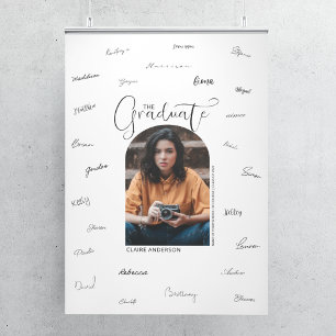 Affiche Photo à arc gradué Signature de fin d'études