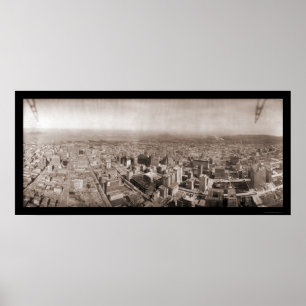 Affiche Photo aérienne 1908 de San Francisco