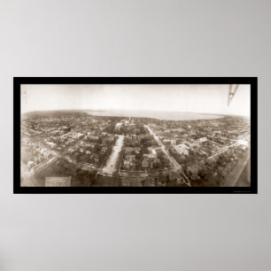 Affiche Photo aérienne 1908 de WI de Madison