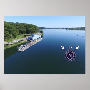 Affiche Photo aérienne du club nautique de Narragansett