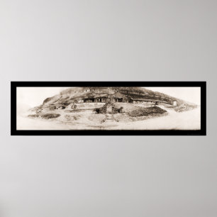 Affiche Photo allemande 1918 de camp militaire