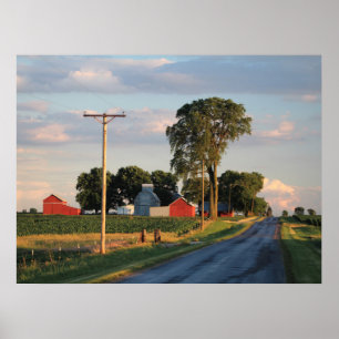 Affiche Photo Americana Farm & Barns