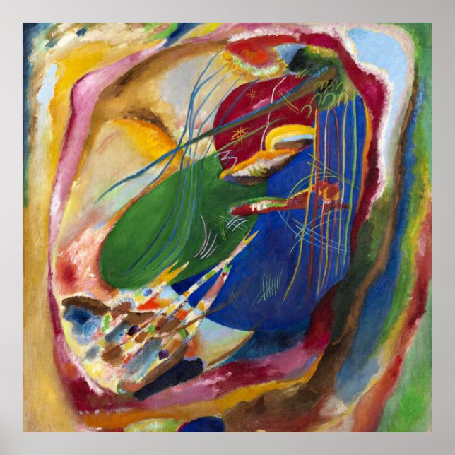 Affiche Photo avec trois points, No.196 par Kandinsky (Devant)