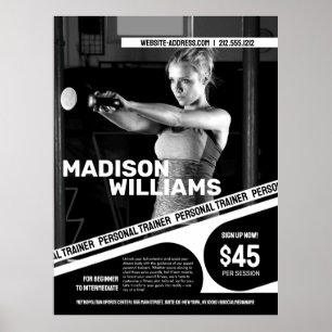 Affiche Photo Bold Personal Trainer