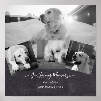 Affiche PHOTO Cadeau commémoratif de chien - Gardien de la