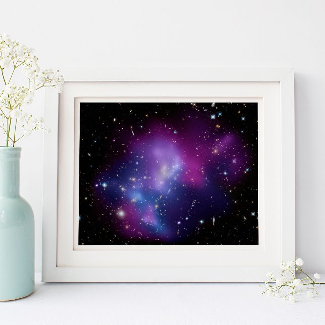 Affiche Photo céleste de la galaxie pourpre (Purple Galaxy Celestial Photo Poster)