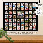 Affiche Photo Collage 53 Photos Couleur personnalisée pers<br><div class="desc">Créez votre propre affiche photo collage avec ce modèle facile à télécharger pour 53 images personnalisées avec votre texte dans votre choix de styles de police et de couleur et/ou de couleur arrière - plan et la taille de l'affiche pour commémorer une occasion ou un événement spécial. OPTIONS : L'échantillon...</div>