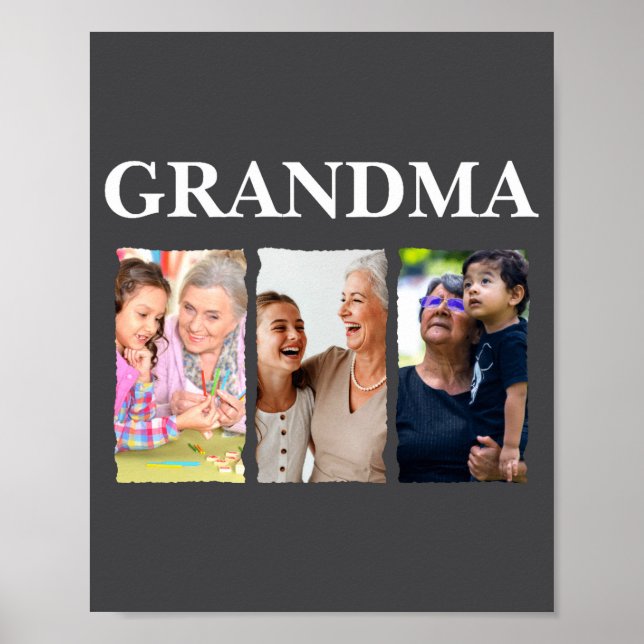 Affiche Photo Collage Grandma D Family _1  (Devant)