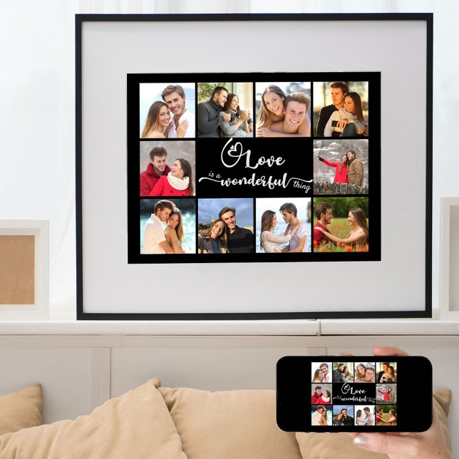 Affiche Photo Collage Love est une chose merveilleuse 10 p (Créateur téléchargé)