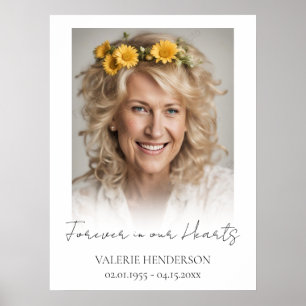 Affiche Photo commémorative pour toujours dans nos coeurs