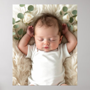 Affiche Photo de bébé personnalisée