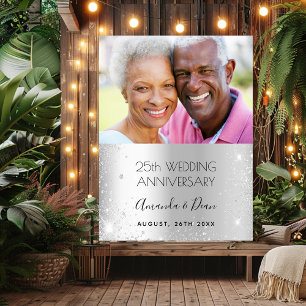 Affiche photo de bienvenue pour les 25 ans de mariage d'ar