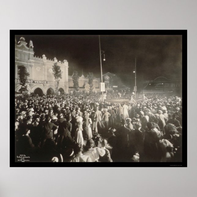 Affiche Photo de boxe de combat Prix 1907 (Devant)