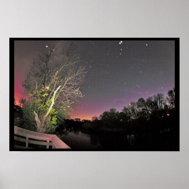 Affiche Photo de ciel nocturne (Devant)