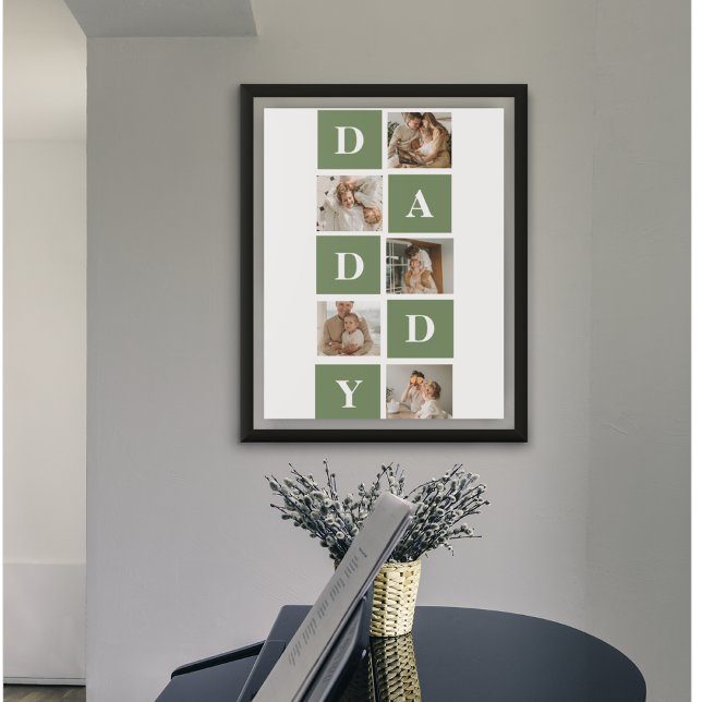 Affiche Photo de collection moderne et cadeau de Fête des  (Créateur téléchargé)