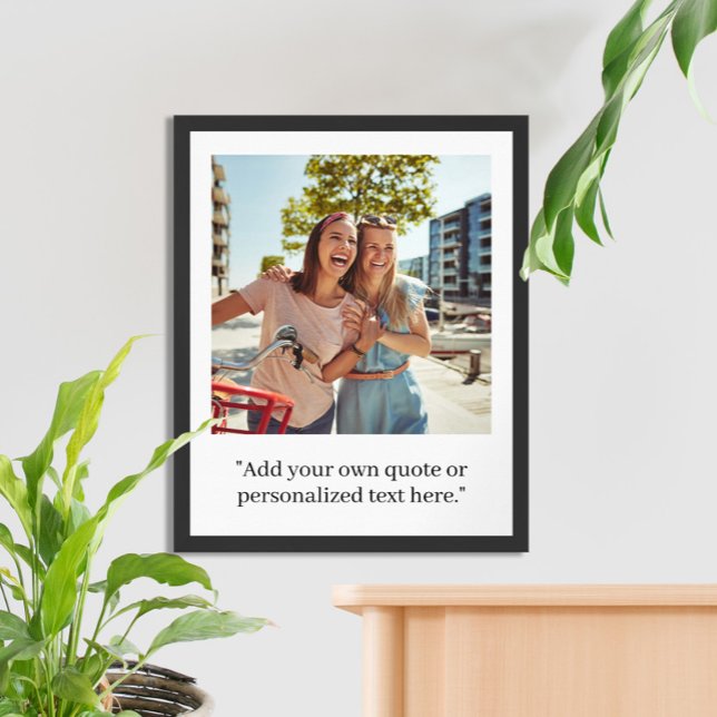 Affiche Photo de devis personnalisée moderne (Créateur téléchargé)