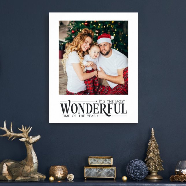 Affiche Photo de famille de Noël Plus merveilleux (Créateur téléchargé)