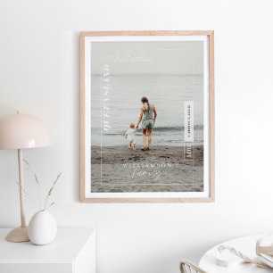 Affiche Photo de famille moderne Editorial Voyage Keksaké