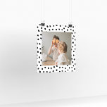 Affiche Photo de famille moderne et points noirs Beauté Ca<br><div class="desc">Photo de famille moderne et points noirs Beauté Cadeau</div>