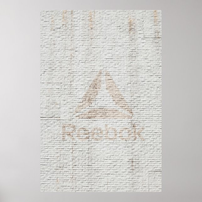 Affiche Photo de fond du logo de Reebok sur les murs (Devant)