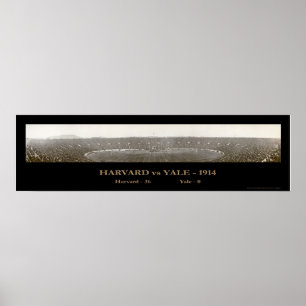 Affiche Photo de football Harvard Yale 1914