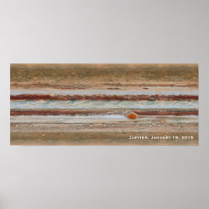 Affiche Photo de gros plan de Jupiter Red Spot