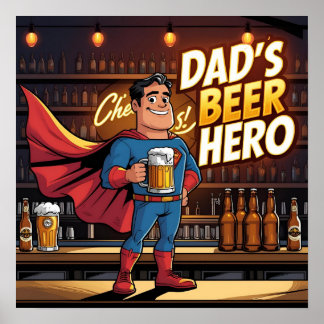 Affiche Photo de la bande dessinée Papa’s Beer Hero