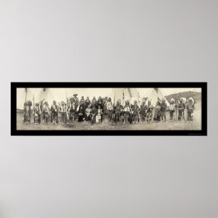 Affiche Photo de la bande du centenaire indien 1911