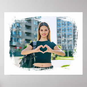 Affiche Photo de la frontière moderne Grunge