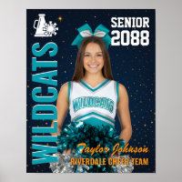 Photo de la meneuse de l'équipe de cheerleaders se