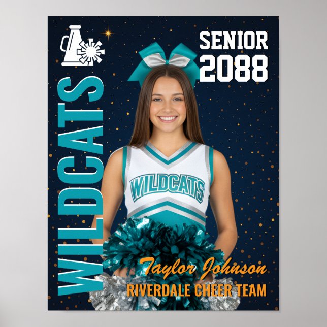 Affiche Photo de la meneuse de l'équipe de cheerleaders se (Devant)