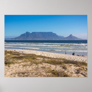 Affiche Photo de la montagne de la Table, Cap