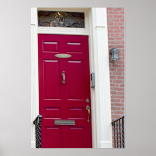Affiche Photo de la porte rouge