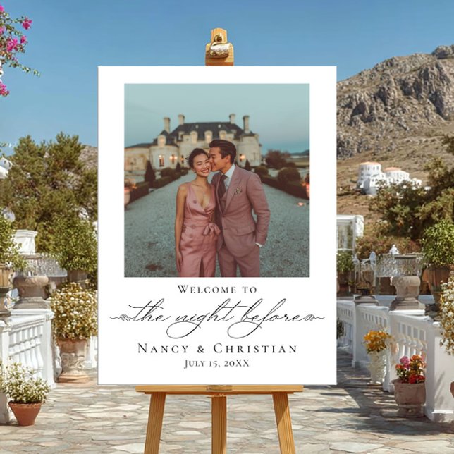 Affiche Photo de la veille du panneau d'accueil (Créateur téléchargé)