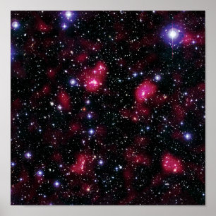 Affiche Photo de l'amas de galaxies Abell 901/902 prise pa