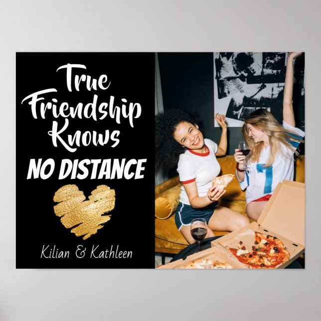 Affiche Photo De L'Amitié Ne Connaît Pas De Distance (Devant)