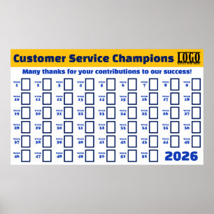 Affiche photo de l'employé bénévole étudiant gagnant hebdo