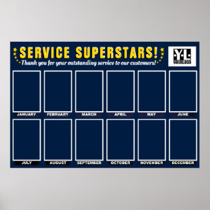 affiche photo de l'employé vedette du mois