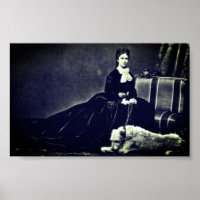 Photo de l'impératrice Elisabeth d'Autriche avec c