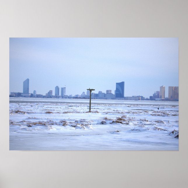 Affiche photo de l'océan Atlantique gelé (Devant)