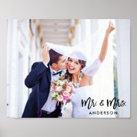 Photo de mariage moderne de M. et Mme dans un styl