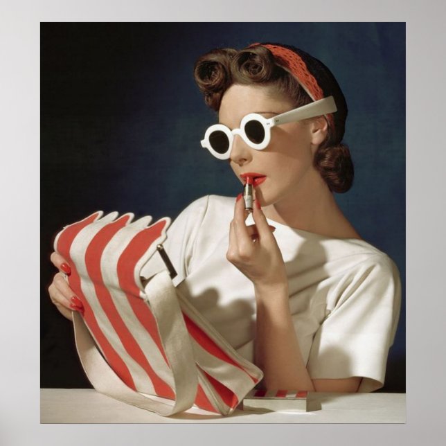 Affiche photo de mode des années 1950 (Devant)