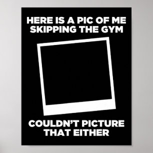 Affiche Photo De Moi En Ignorant L'Exercice De Gym Drôle B