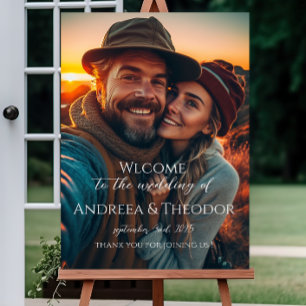 Affiche Photo de panneau de mariage : Personnalisez votre 