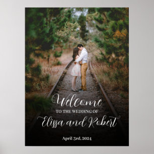 Affiche Photo de panneau de mariage : Personnalisez votre 