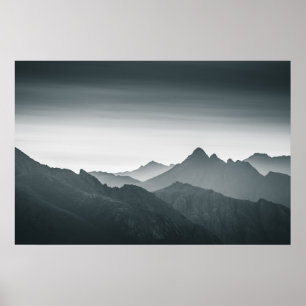 Affiche Photo de paysage de montagne de Lofoten